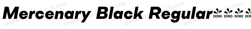Mercenary Black Regular字体转换